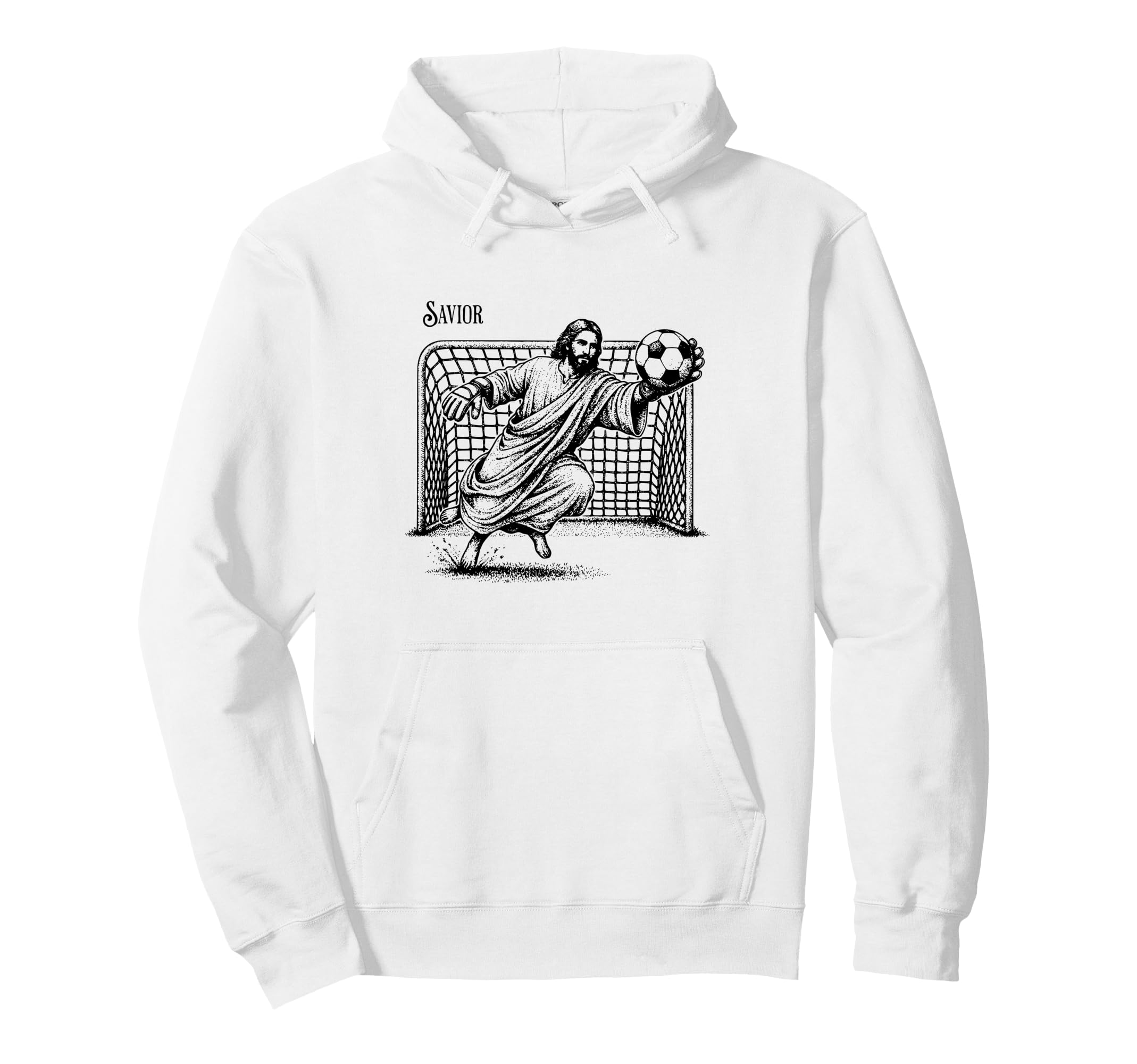 Savior Jesus Saves Football Hoodie - Casual Everyday Wear Men Women - T-Shirt, Sweatshirt, Hoodie