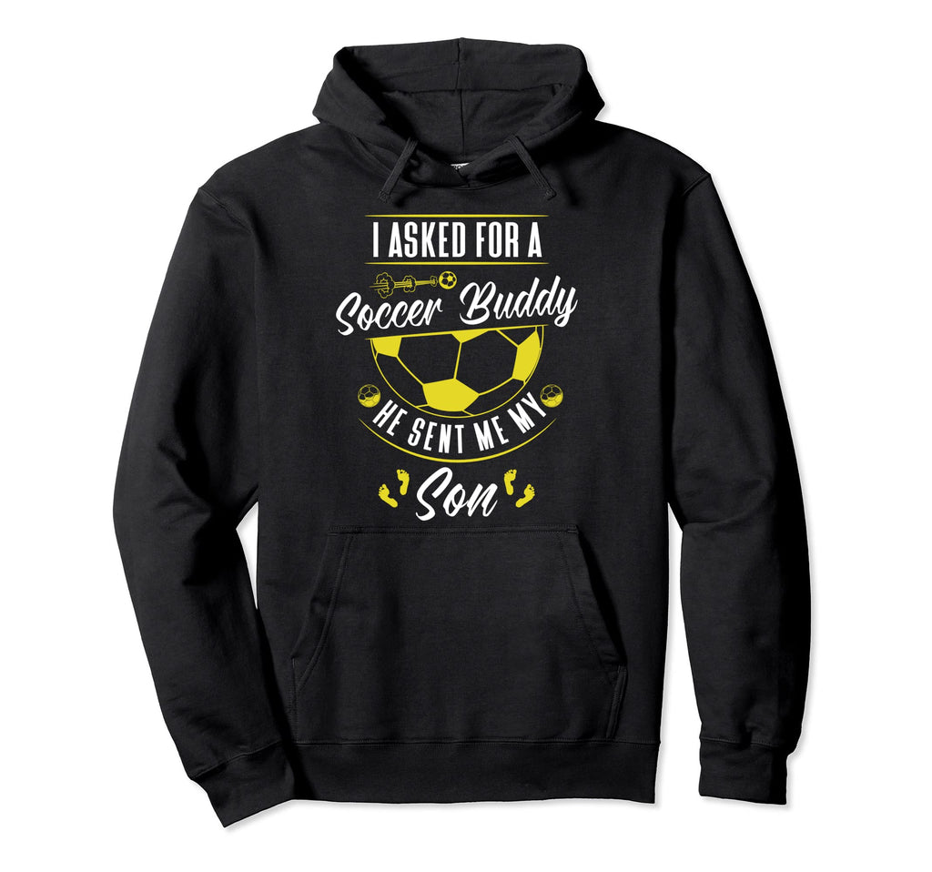 New First Time Dad To Be Son Soccer Hoodie - Trendy Graphic for Adults - T-Shirt, Sweatshirt, Hoodie