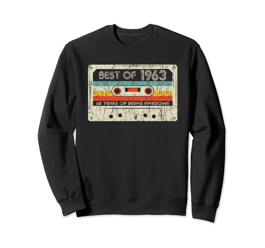 Best 1963 1963 Birthday Cassette Tape Sweatshirt - Minimalist Print Unisex - T-Shirt, Sweatshirt, Hoodie