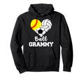 Ball Grammy Heart Funny Softball Volleyball Hoodie - Unique Graphic Unisex - T-Shirt, Sweatshirt, Hoodie