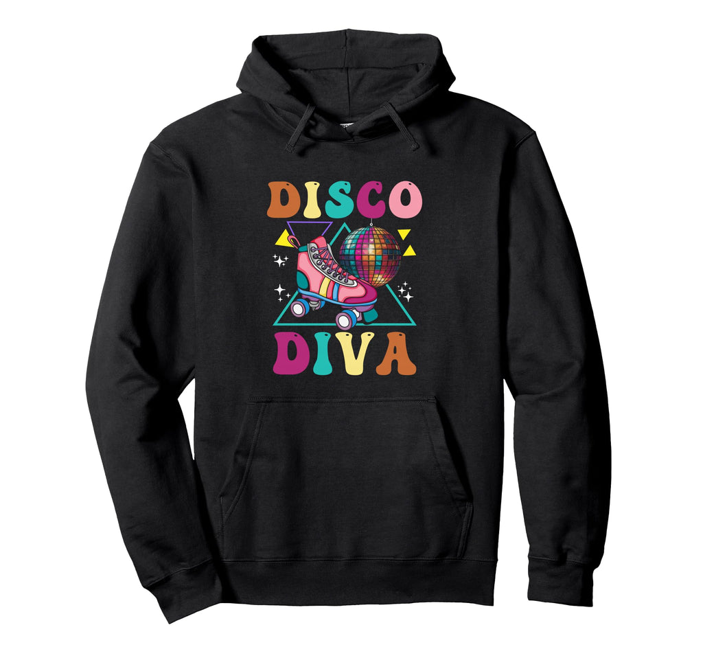 Roller Skating Disco Diva Skate 70S Hoodie - Graphic Print for Adults - T-Shirt, Sweatshirt, Hoodie