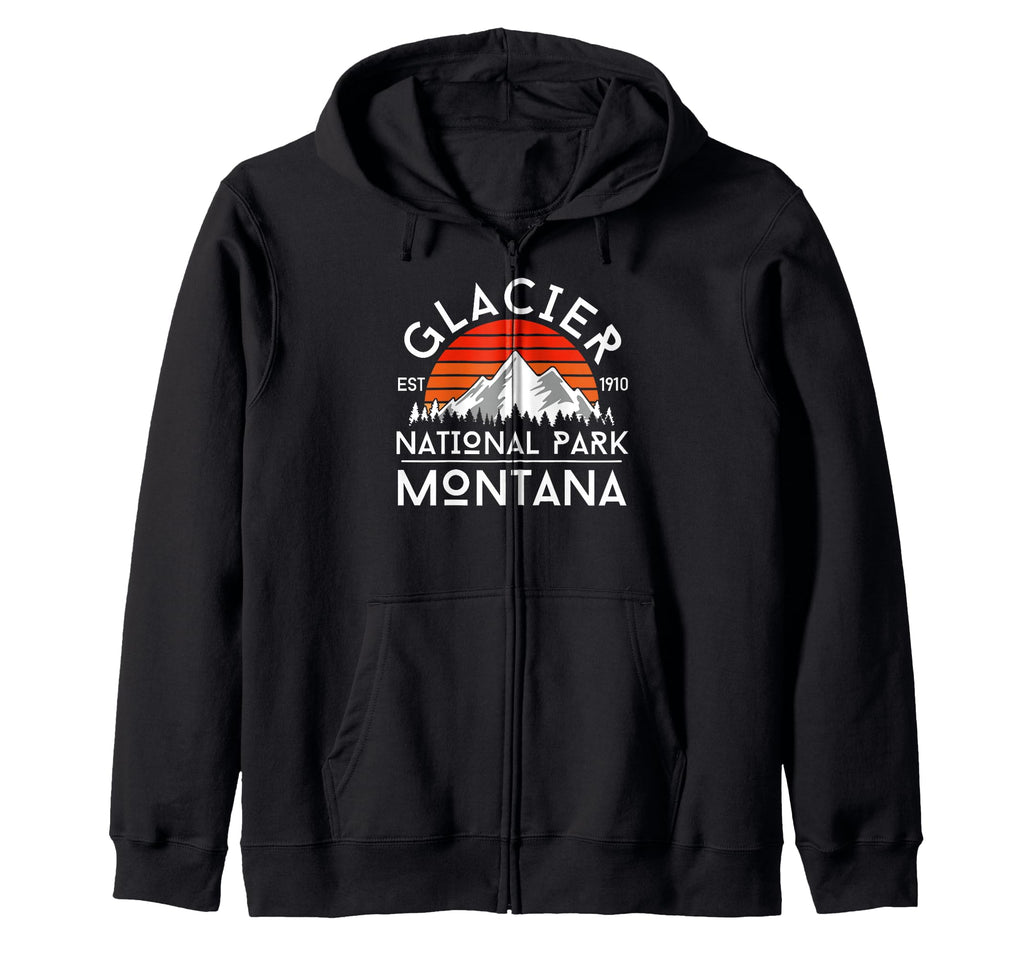 Glacier National Park Montana Usa T-Shirt - Graphic Print for Adults - T-Shirt, Sweatshirt, Hoodie