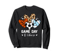 Game Day Vibes Funny Soccer Sweatshirt - Custom Art Print for Adults - T-Shirt, Sweatshirt, Hoodie