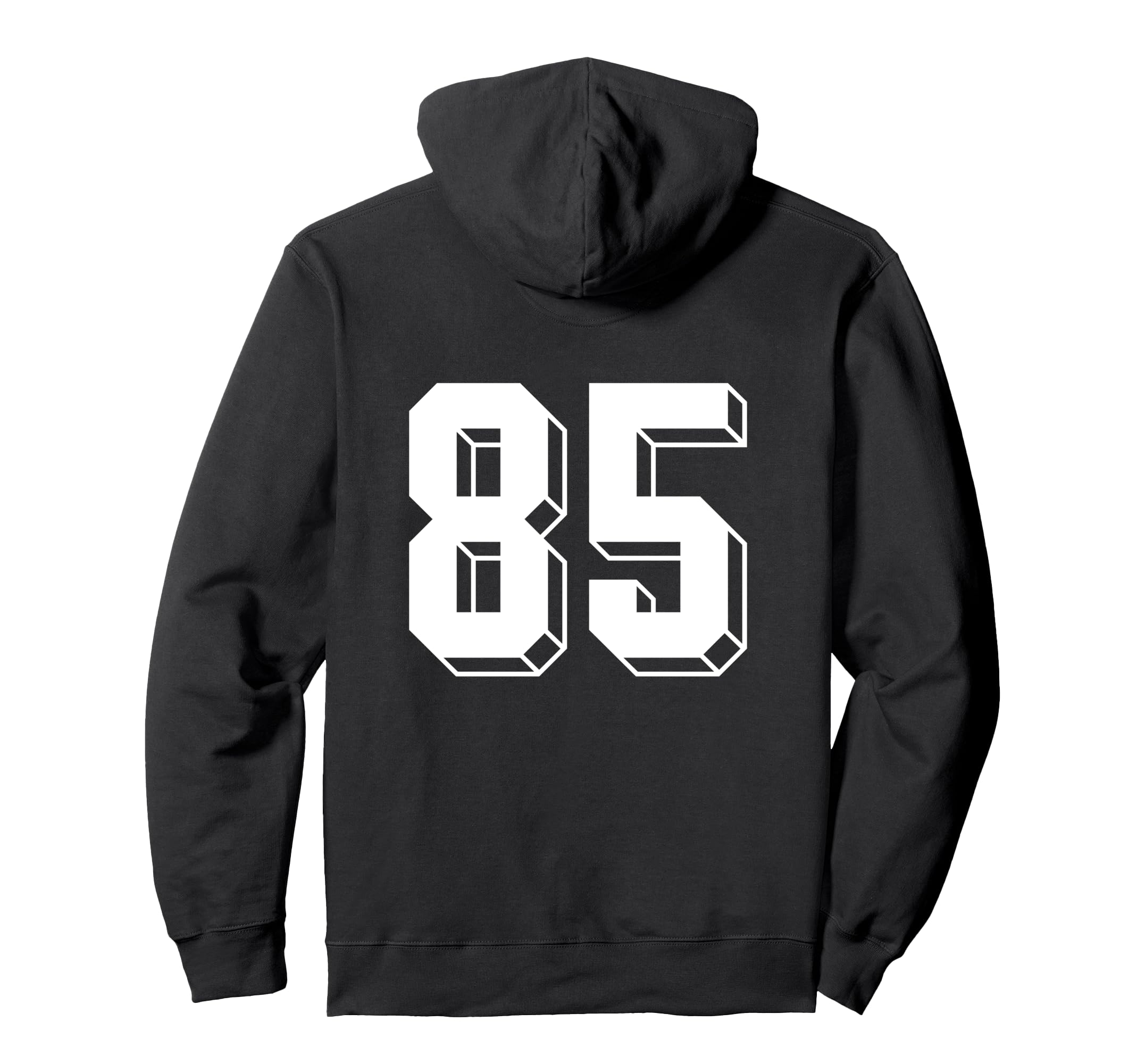 Number 85 Backside 80S 90S Team Jersey Hoodie - Fun Novelty Design Unisex - T-Shirt, Sweatshirt, Hoodie