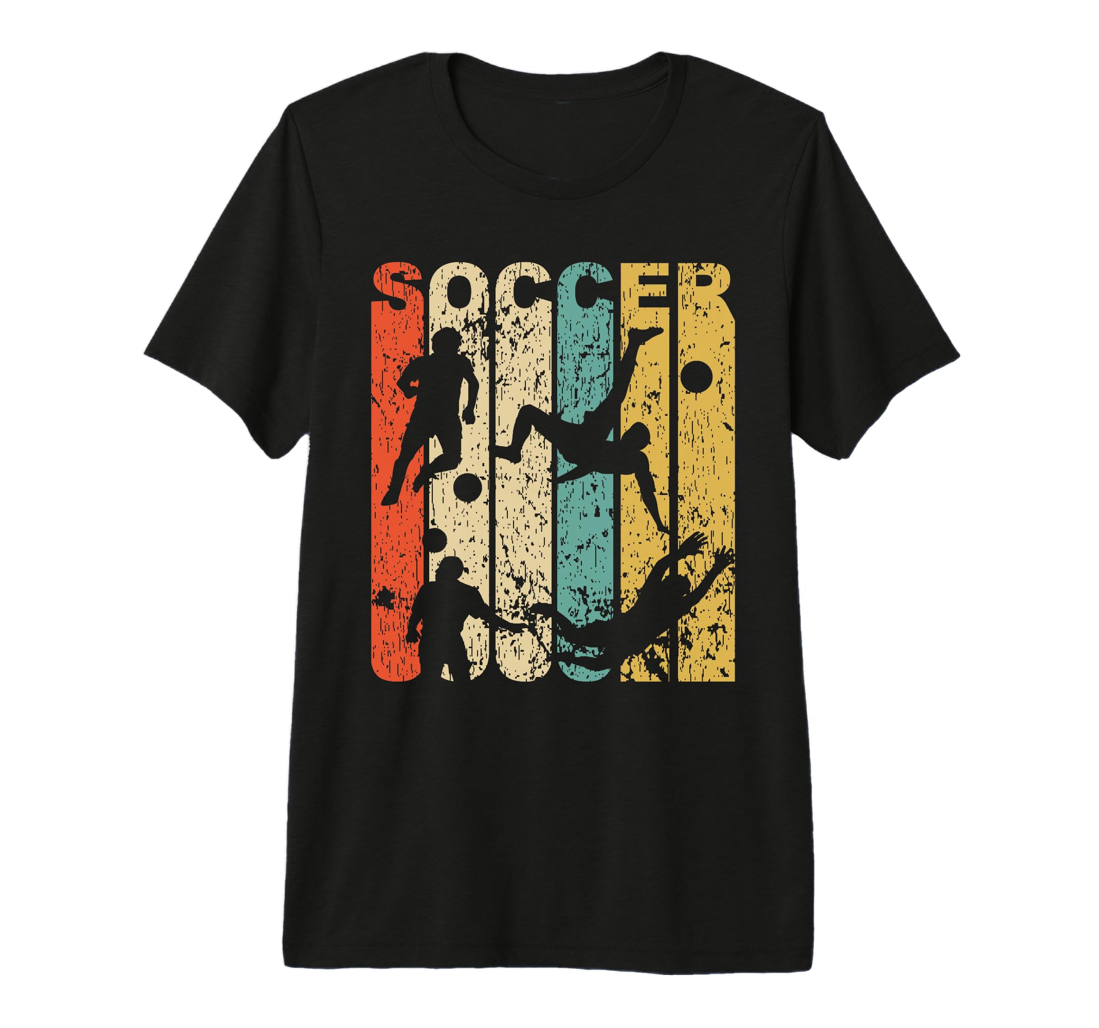 1970S Soccer Distressed Tri Blend T-Shirt - Casual Everyday Wear Unisex - T-Shirt, Sweatshirt, Hoodie
