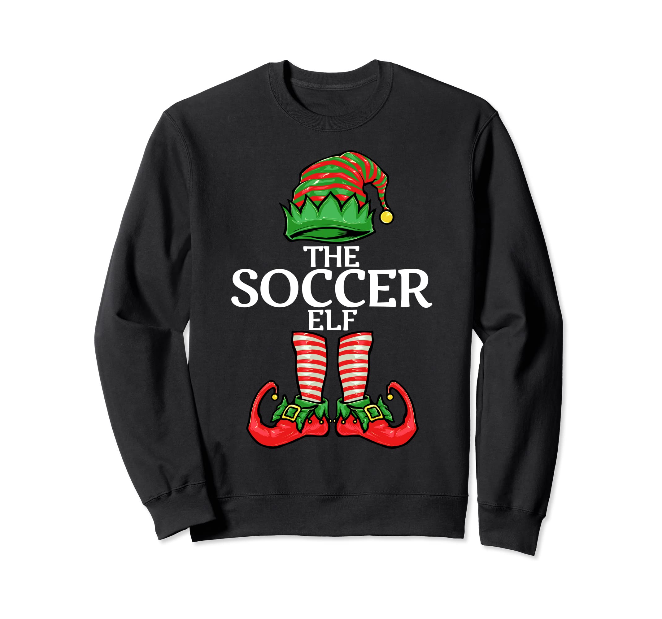 Soccer Elf Family Matching Group Sweatshirt - Custom Art Print for Adults - T-Shirt, Sweatshirt, Hoodie
