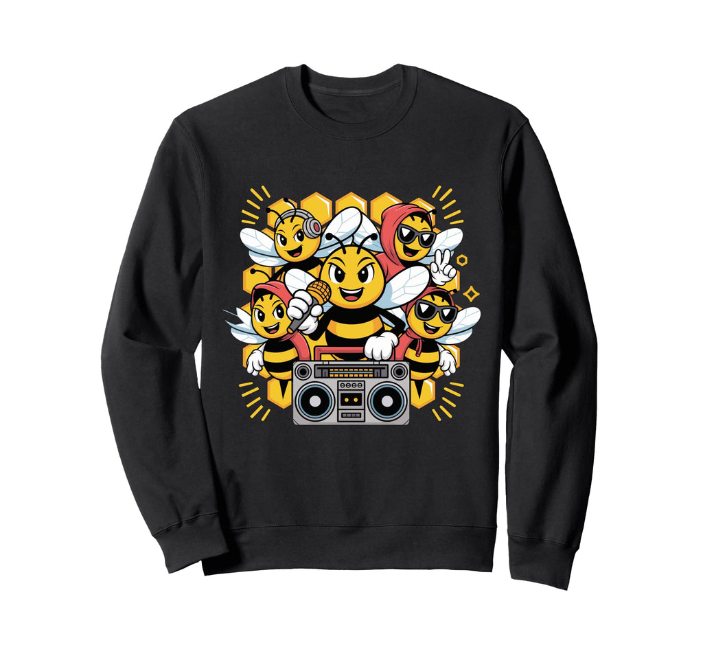 Bees Hip Hop Dance Crew Old School Rap Sweatshirt - Unique Graphic Unisex - T-Shirt, Sweatshirt, Hoodie