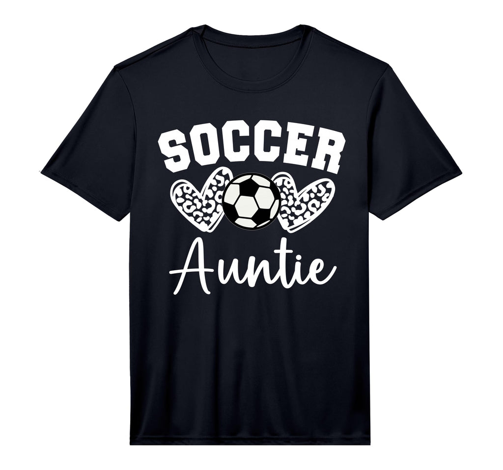 Soccer Auntie Matching Family Soccer T-Shirt - Custom Art Print Unisex - T-Shirt, Sweatshirt, Hoodie