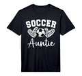 Soccer Auntie Matching Family Soccer T-Shirt - Custom Art Print Unisex - T-Shirt, Sweatshirt, Hoodie