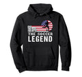 Dad Myth Soccer Gift Lover Us Flag Funny Hoodie - Minimalist Print Unisex - T-Shirt, Sweatshirt, Hoodie