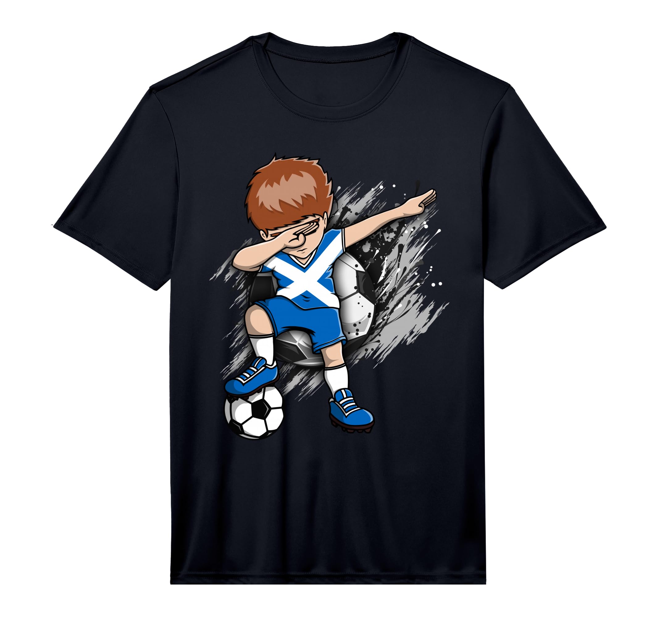 Dabbing Soccer Scotland Jersey Scottish T-Shirt - Trendy Graphic Men Women - T-Shirt, Sweatshirt, Hoodie