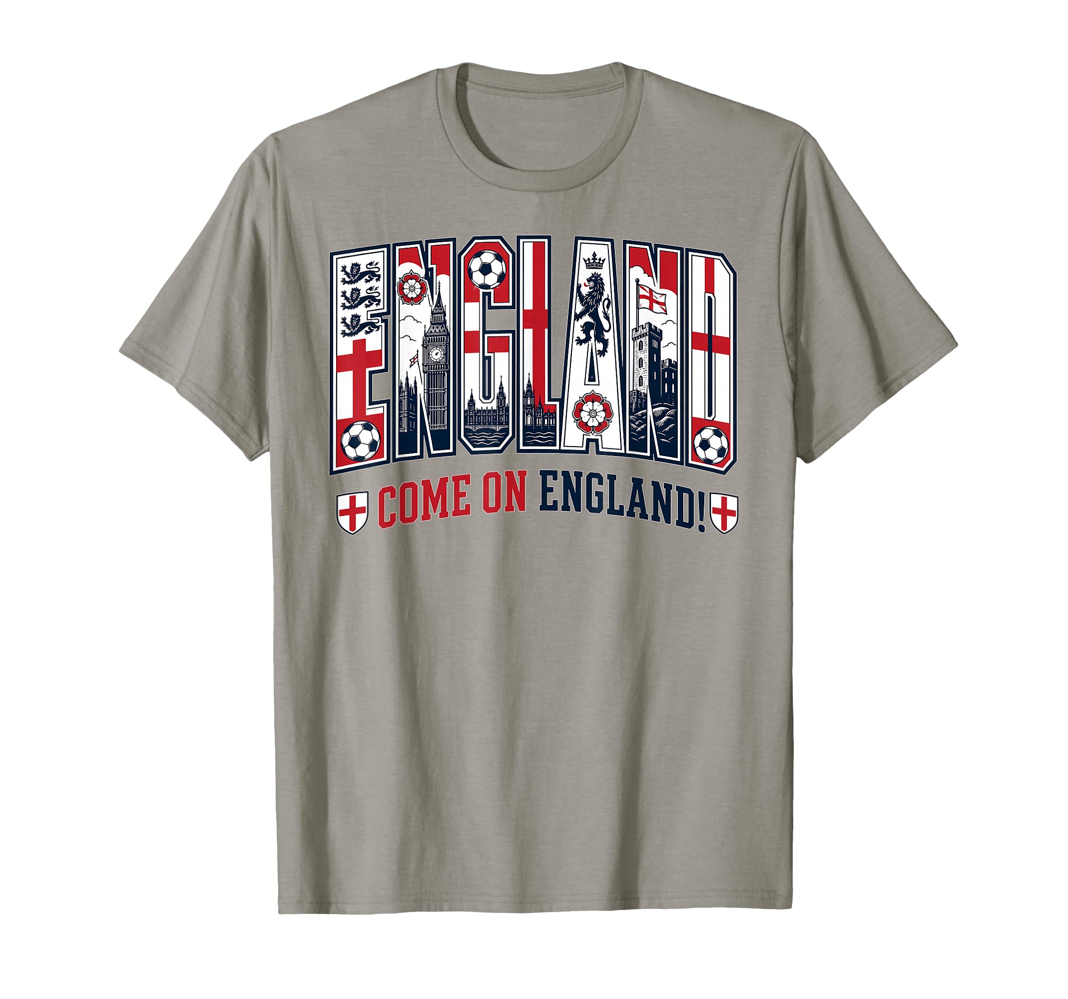 England Soccer 2026 British Fans T-Shirt - Custom Art Print for Adults - T-Shirt, Sweatshirt, Hoodie