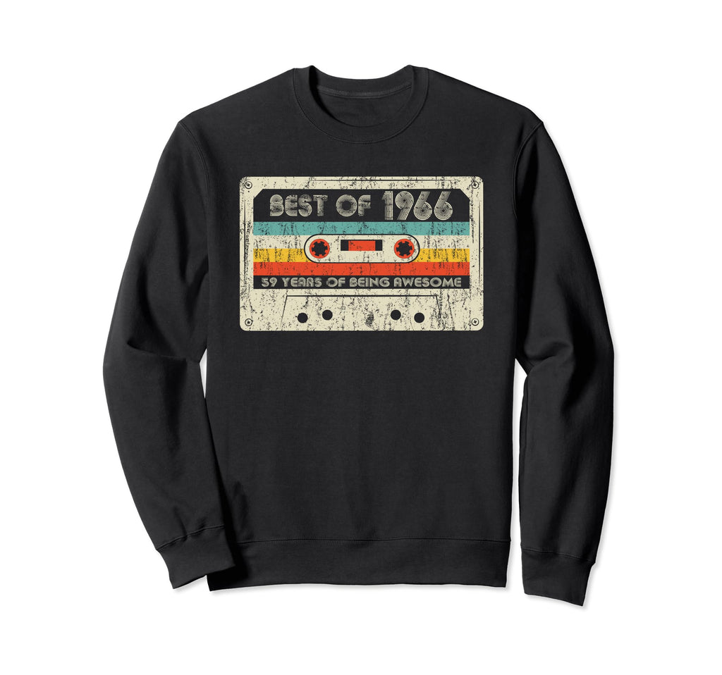 Best 1966 1966 Birthday Cassette Sweatshirt - Unique Graphic for Adults - T-Shirt, Sweatshirt, Hoodie