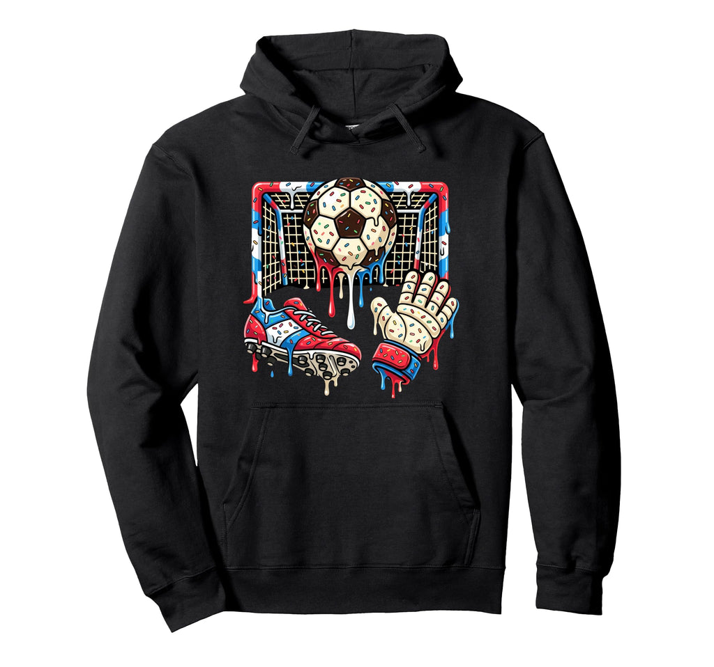 Soccer Drip Ball Cleat Boot Hoodie - Fun Novelty Design Men Women - T-Shirt, Sweatshirt, Hoodie