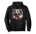 Soccer Drip Ball Cleat Boot Hoodie - Fun Novelty Design Men Women - T-Shirt, Sweatshirt, Hoodie