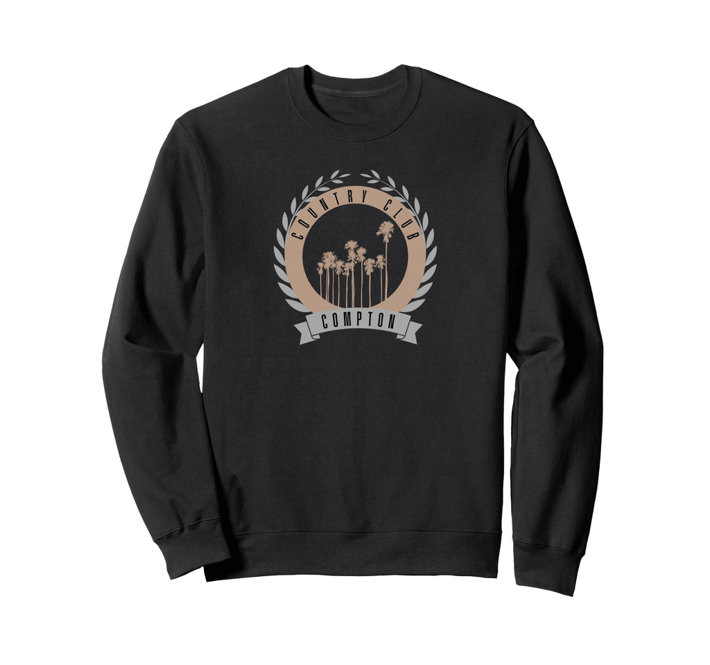 Compton California Country Club Tan Sweatshirt - Trendy Graphic Unisex - T-Shirt, Sweatshirt, Hoodie