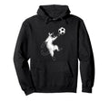Soccer Siamese Cat Playing Ball Hoodie - Fun Novelty Design Men Women - T-Shirt, Sweatshirt, Hoodie