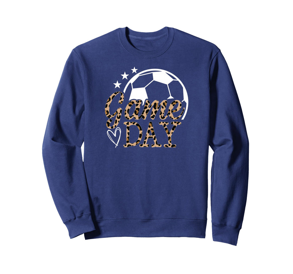Game Day Soccer Leopard Sweatshirt - Casual Everyday Wear for Adults - T-Shirt, Sweatshirt, Hoodie