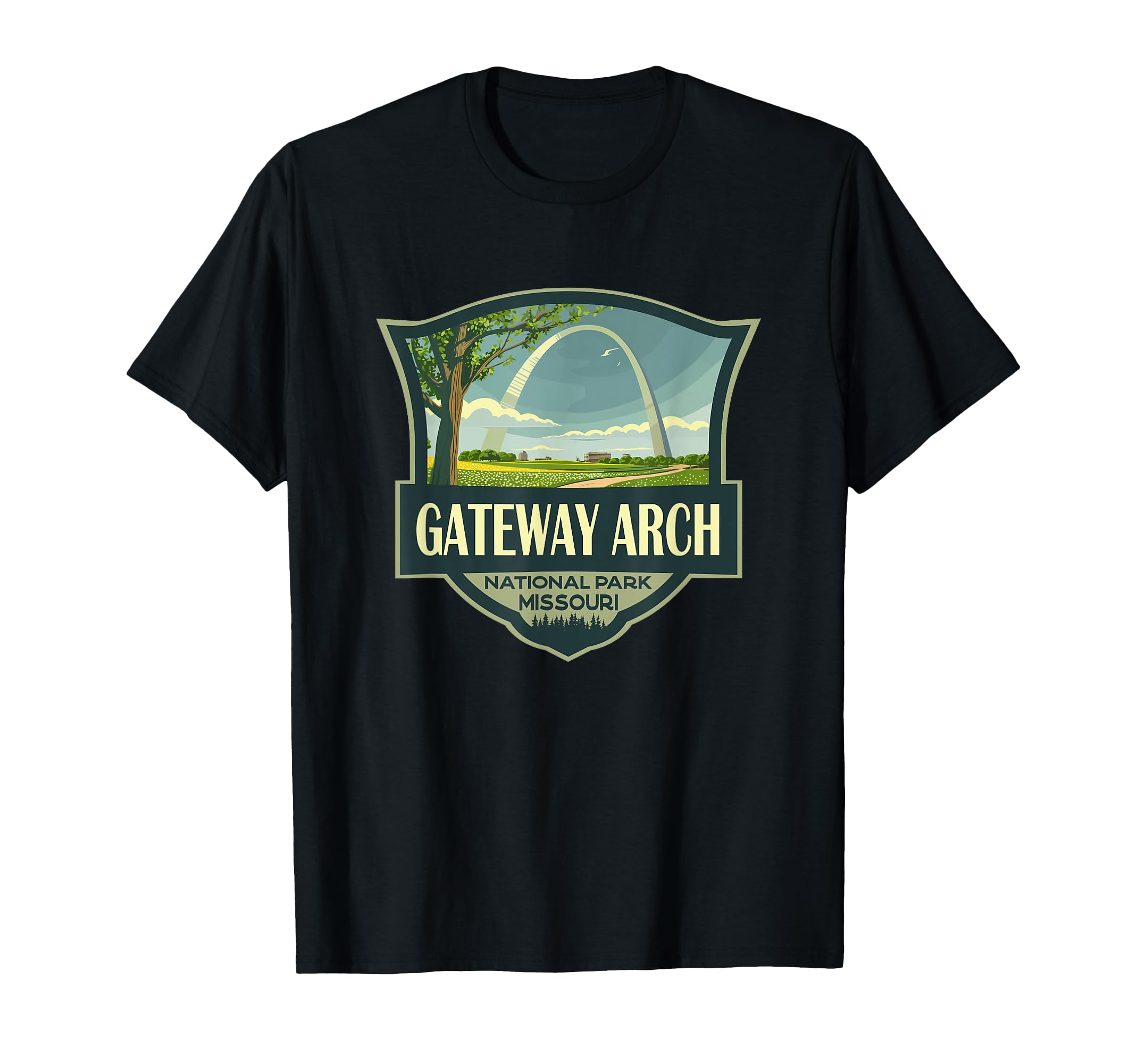 Gateway Arch National Park T-Shirt - Aesthetic Graphic for Adults - T-Shirt, Sweatshirt, Hoodie