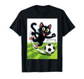 Cat Funny Cat Gang Cat Playing Soccer T-Shirt - Aesthetic Graphic Men Women - T-Shirt, Sweatshirt, Hoodie