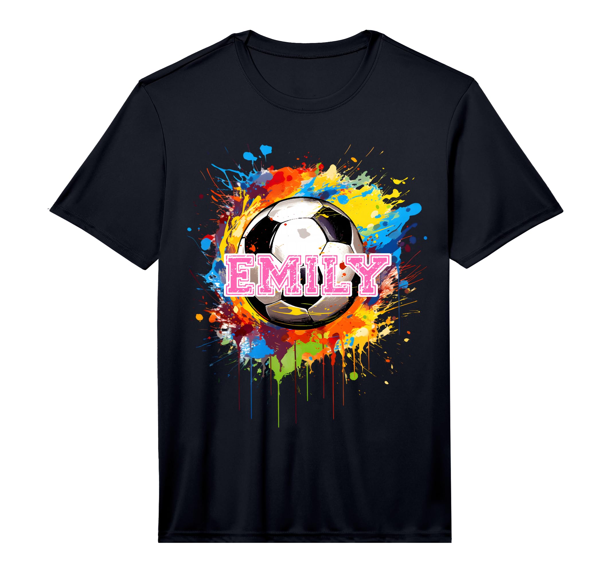 Emily Soccer Custom Name Performance T-Shirt - Unique Graphic for Adults - T-Shirt, Sweatshirt, Hoodie