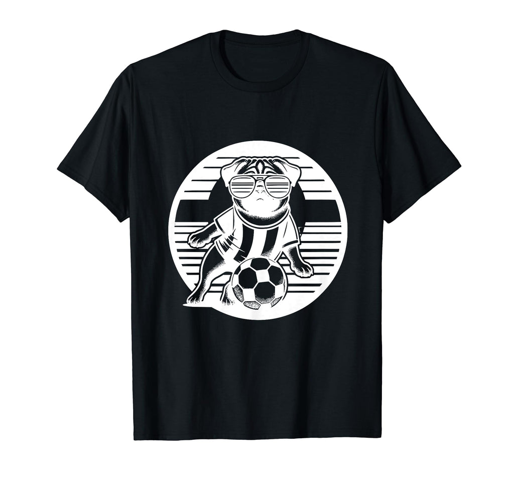 Pug Dog Soccer Player Champion Ball T-Shirt - Streetwear Style Men Women - T-Shirt, Sweatshirt, Hoodie