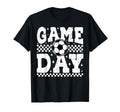 Game Day Soccer Checkered Player Sport T-Shirt - Unique Graphic for Adults - T-Shirt, Sweatshirt, Hoodie