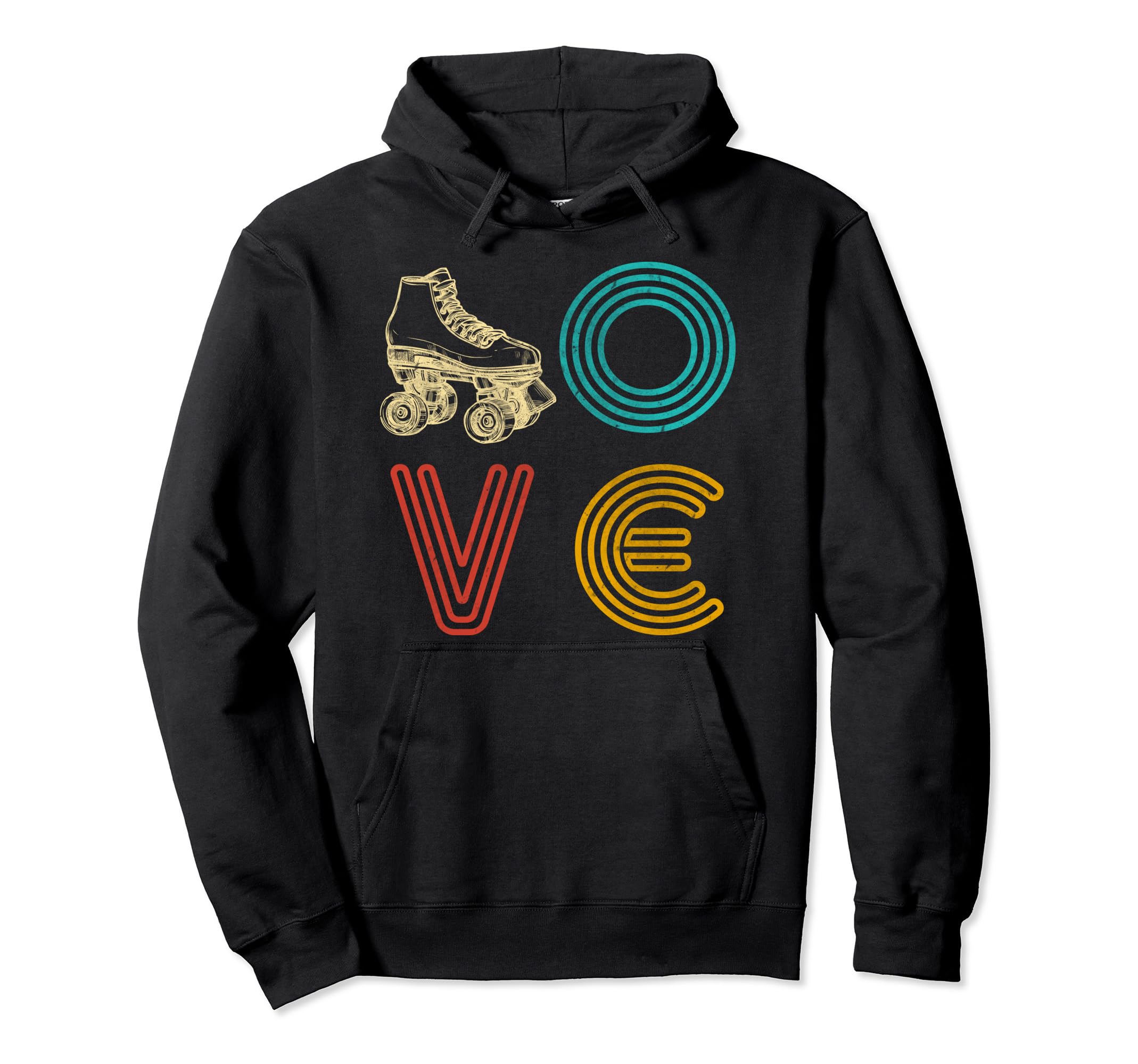 Roller Skating 70S Skate Love Birthday Hoodie - Streetwear Style Men Women - T-Shirt, Sweatshirt, Hoodie