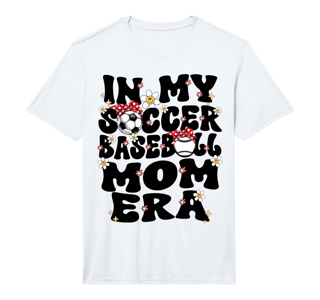 My Soccer Baseball Mom Era Baseball T-Shirt - Custom Art Print Unisex - T-Shirt, Sweatshirt, Hoodie
