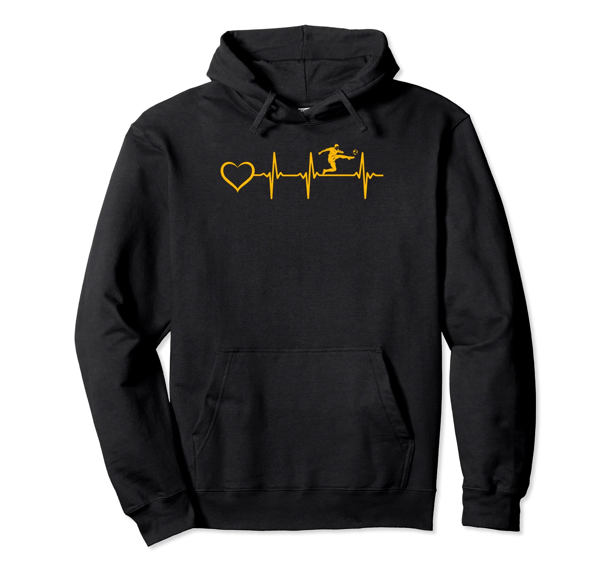 Soccer Heartbeat Heart Soccer Player Hoodie - Streetwear Style Unisex - T-Shirt, Sweatshirt, Hoodie