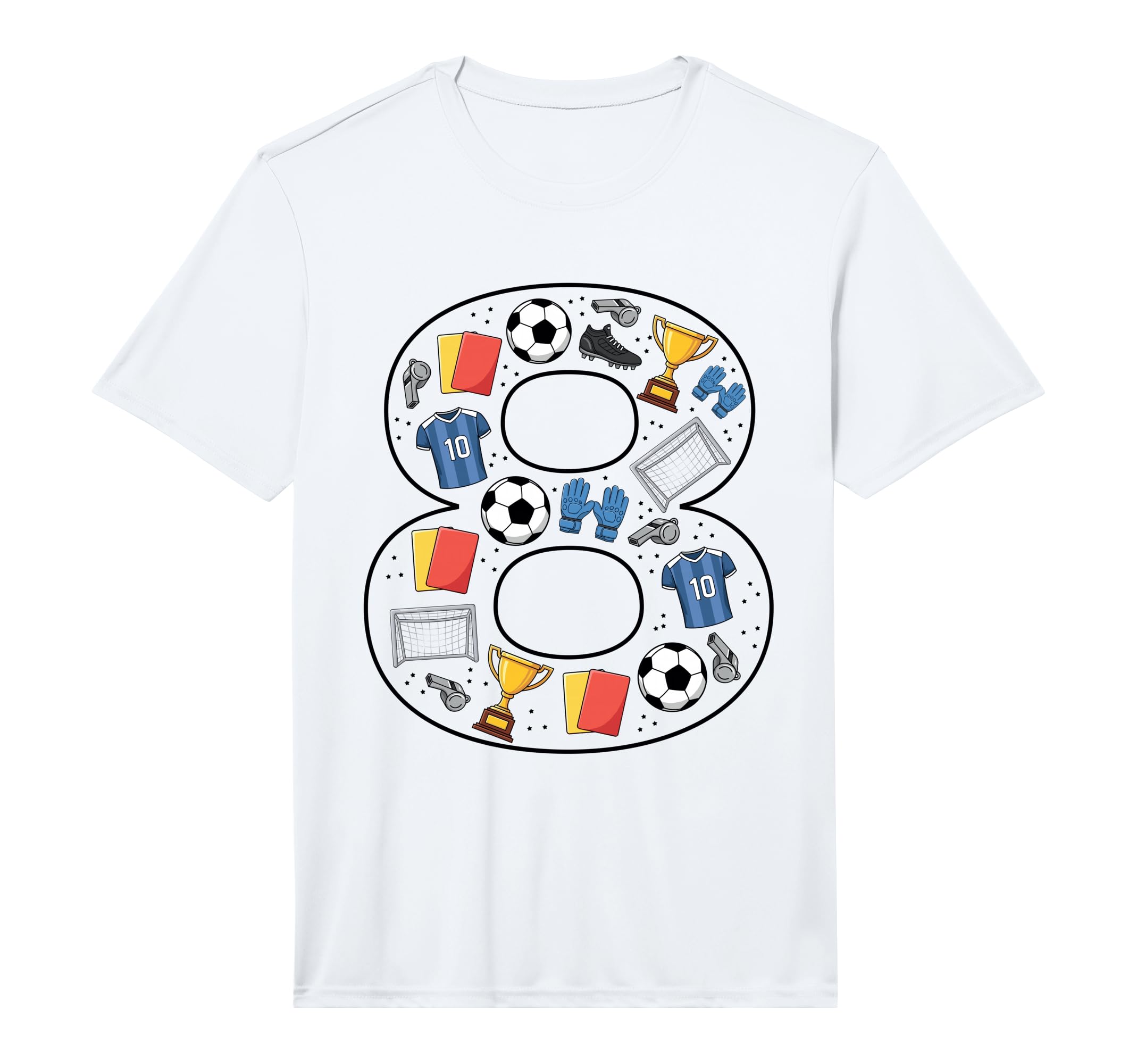 Mens 8Th Birthday 8 Year Old Football T-Shirt - Trendy Graphic Men Women - T-Shirt, Sweatshirt, Hoodie