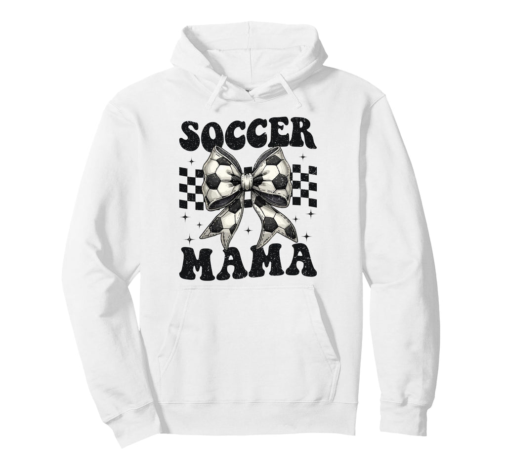 Soccer Mama Funny Coquette Bow Mom Mommy Hoodie - Graphic Print Men Women - T-Shirt, Sweatshirt, Hoodie