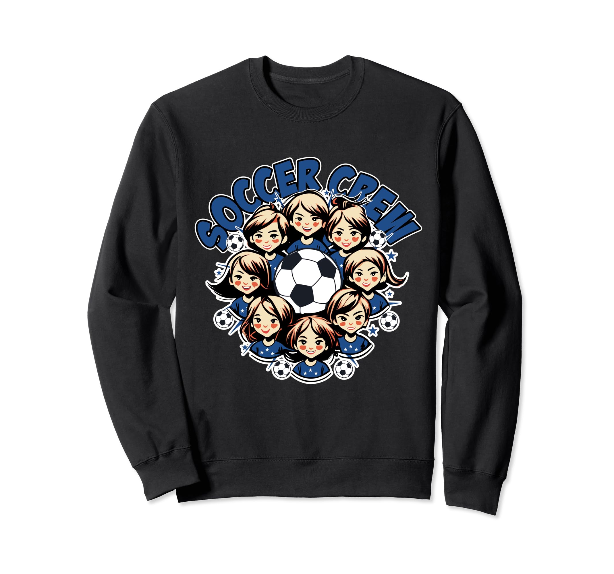 Soccer Ladies Crew Soccer Team Group Sweatshirt - Minimalist Print Unisex - T-Shirt, Sweatshirt, Hoodie