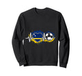 Heartbeat Curacao Flag Soccer Fan Sweatshirt - Unique Graphic Unisex - T-Shirt, Sweatshirt, Hoodie