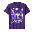 Purple Roller Skate Happy Who Love T-Shirt - Streetwear Style for Adults - T-Shirt, Sweatshirt, Hoodie