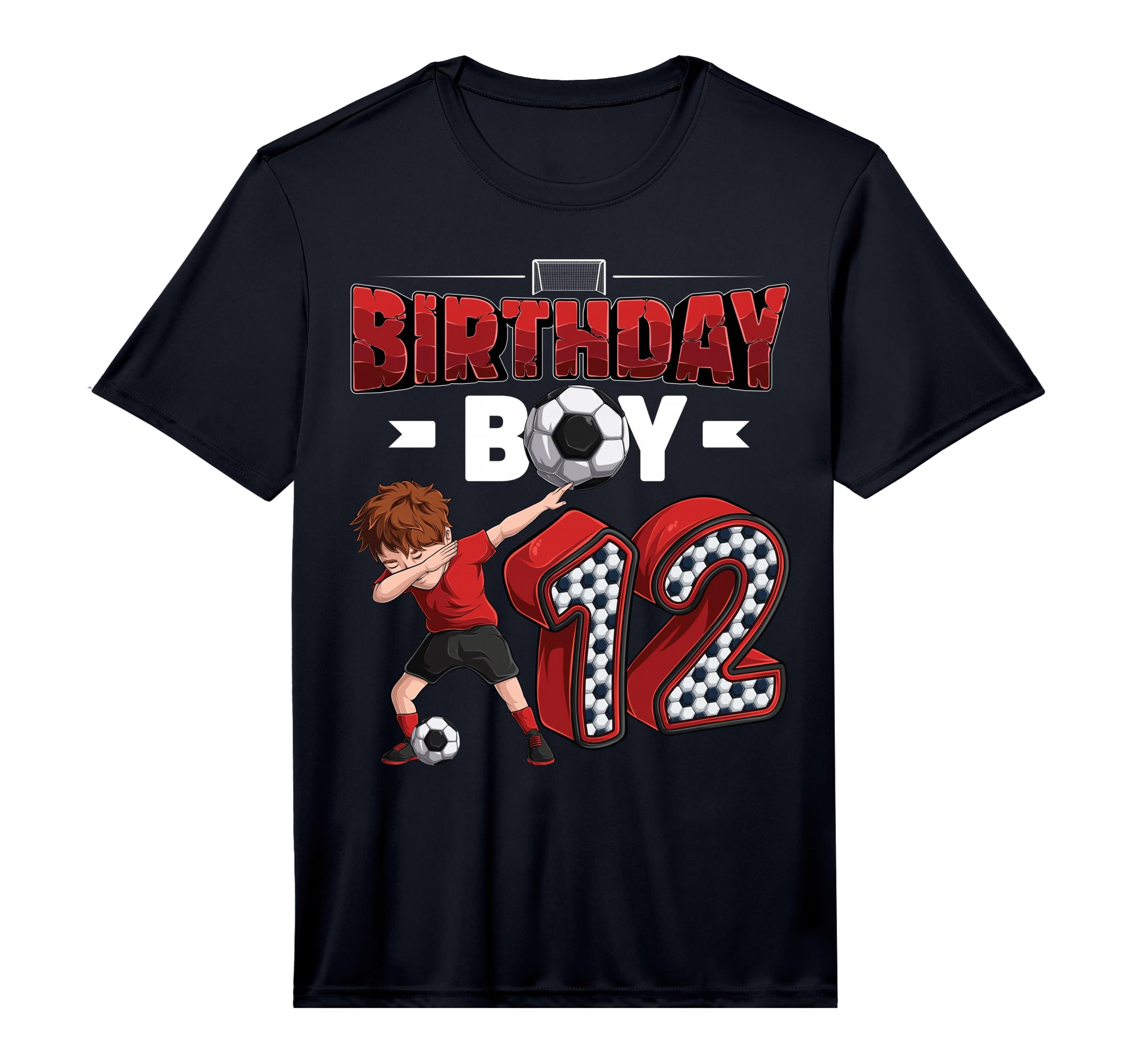 Dabbing 12 Year Old Soccer Player T-Shirt - Aesthetic Graphic for Adults - T-Shirt, Sweatshirt, Hoodie