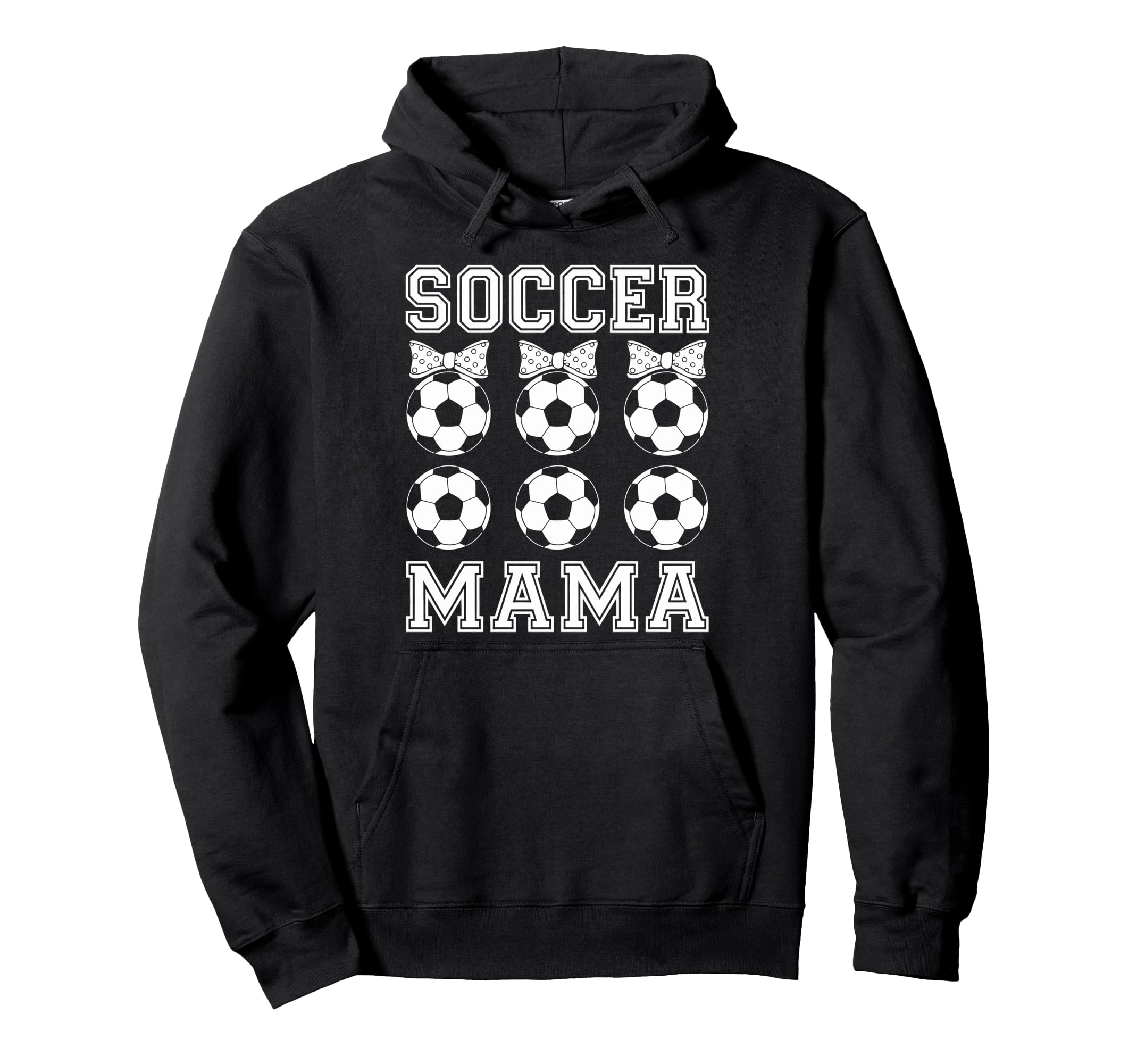 Soccer Mama Coquette Bow Soccer Mom Bow Hoodie - Graphic Print Unisex - T-Shirt, Sweatshirt, Hoodie