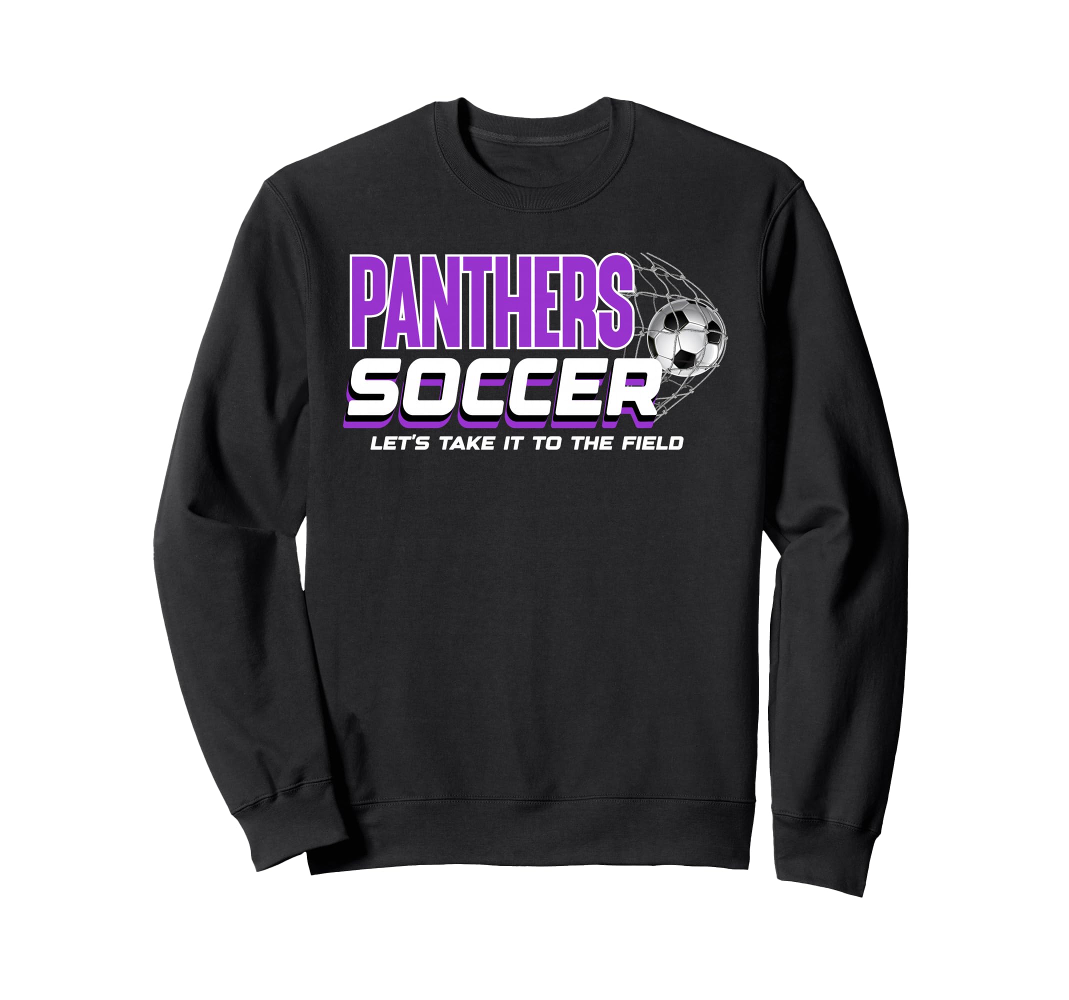Purple Panthers Soccer Mom Game Day Sweatshirt - Unique Graphic Men Women - T-Shirt, Sweatshirt, Hoodie