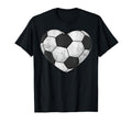 Love Heart Soccer Player Couple T-Shirt - Fun Novelty Design Men Women - T-Shirt, Sweatshirt, Hoodie
