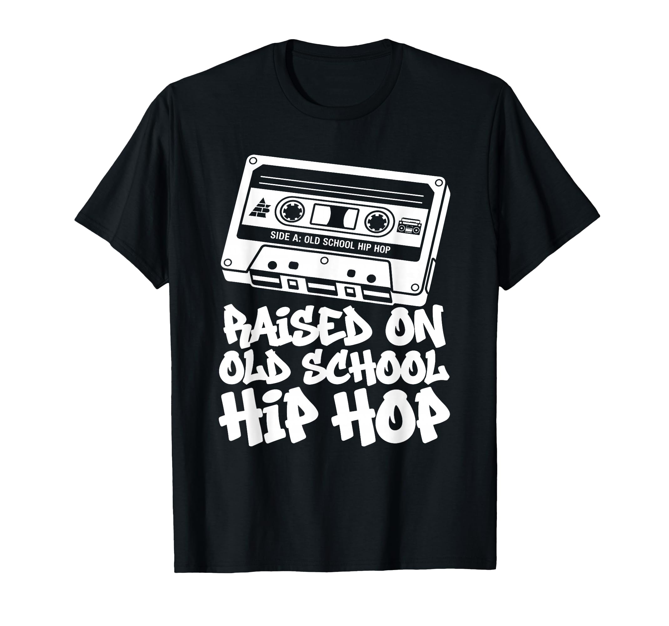 Raised Old School Hip Hop Cassette Boom T-Shirt - Trendy Graphic Unisex - T-Shirt, Sweatshirt, Hoodie