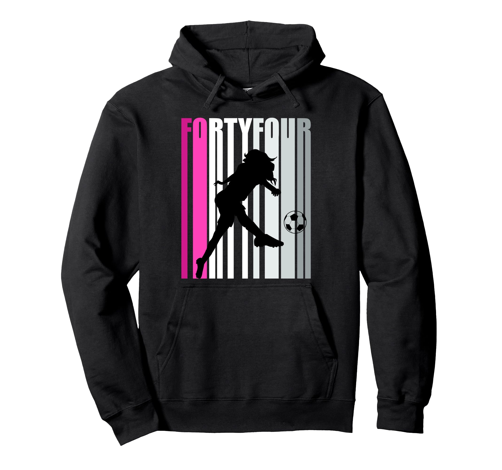 Womens 44Th Soccer Birthday Loves To Play Hoodie - Graphic Print Unisex - T-Shirt, Sweatshirt, Hoodie