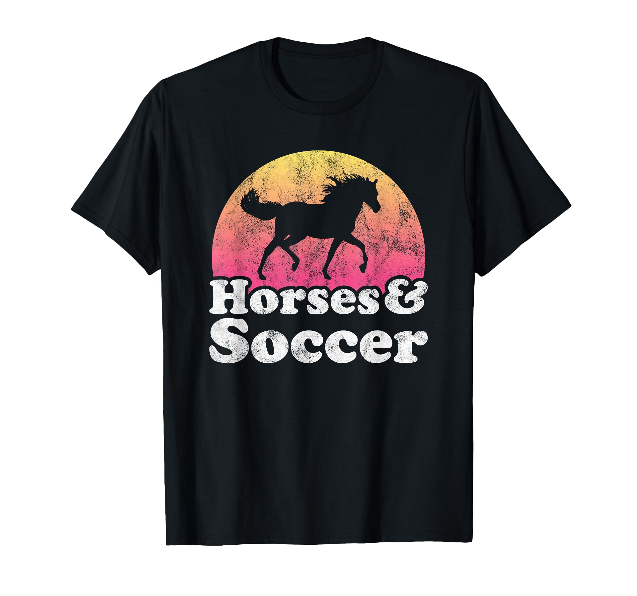Horse And Soccer Or Horses T-Shirt - Custom Art Print Unisex - T-Shirt, Sweatshirt, Hoodie
