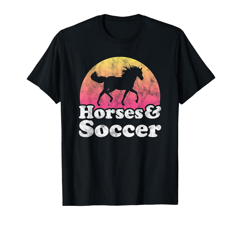 Horse And Soccer Or Horses T-Shirt - Trendy Graphic Men Women - T-Shirt, Sweatshirt, Hoodie