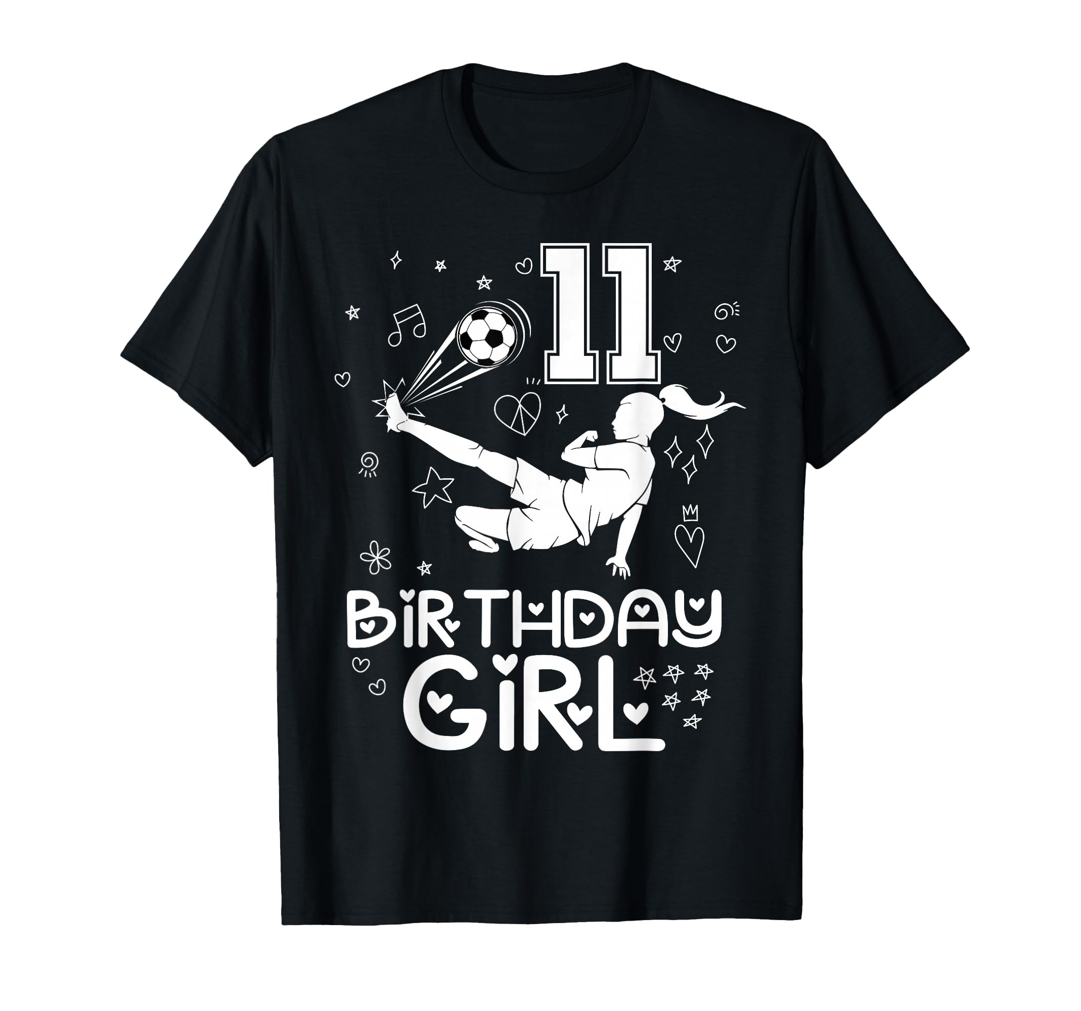11 Years Old Birthday Soccer Player T-Shirt - Custom Art Print Unisex - T-Shirt, Sweatshirt, Hoodie