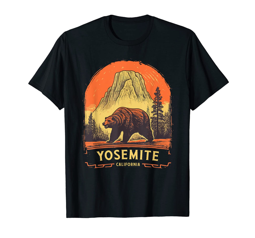 National Park Yosemite American Half T-Shirt - Novelty Apparel Men Women - T-Shirt, Sweatshirt, Hoodie