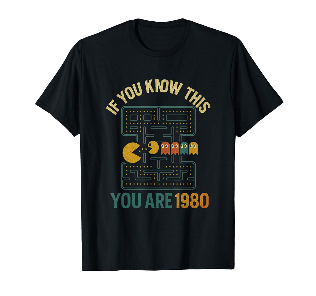 1980 Gamer Arcade Fans T-Shirt - Custom Art Print for Adults - T-Shirt, Sweatshirt, Hoodie