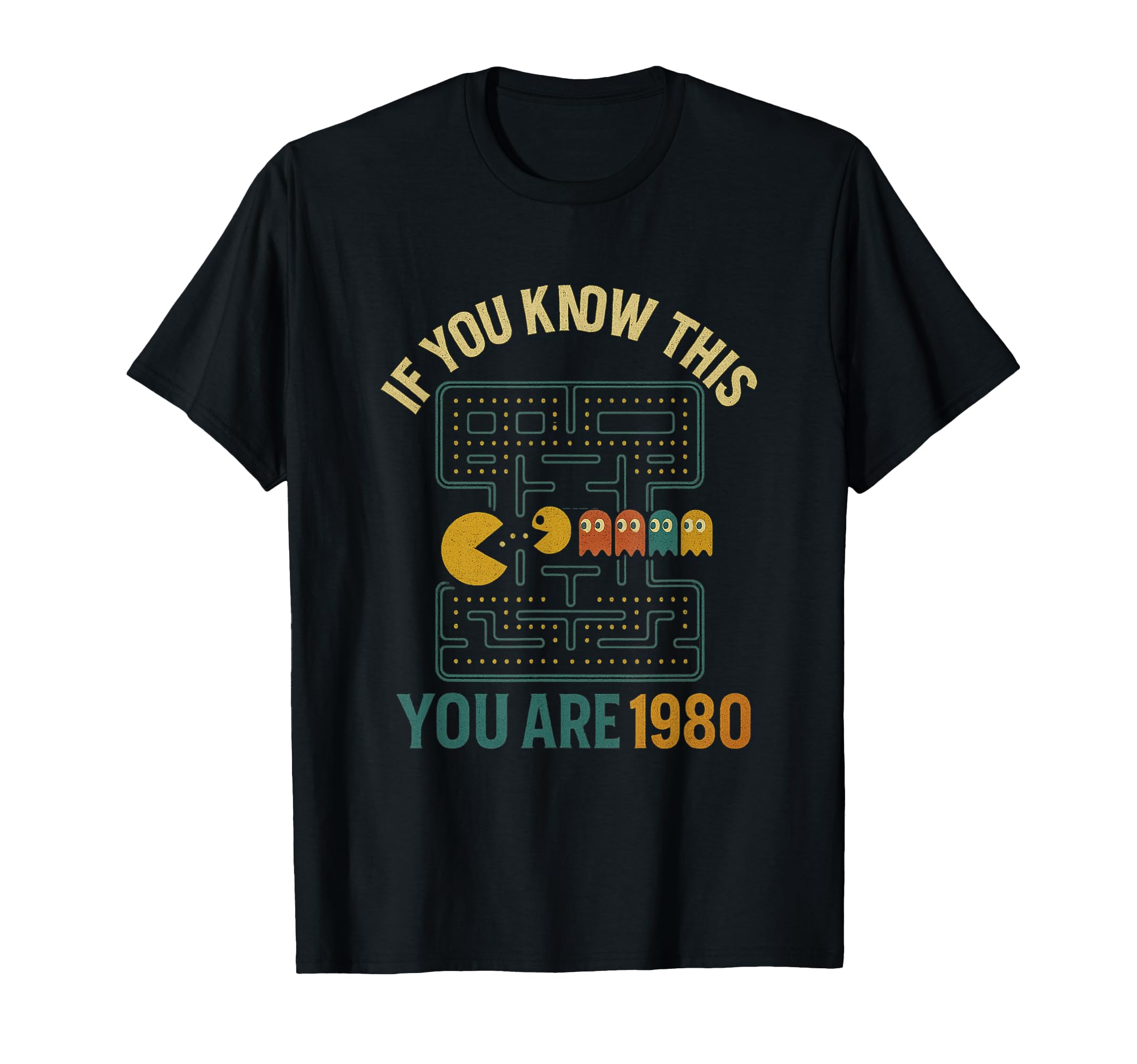 1980 Gamer Arcade Fans T-Shirt - Custom Art Print for Adults - T-Shirt, Sweatshirt, Hoodie