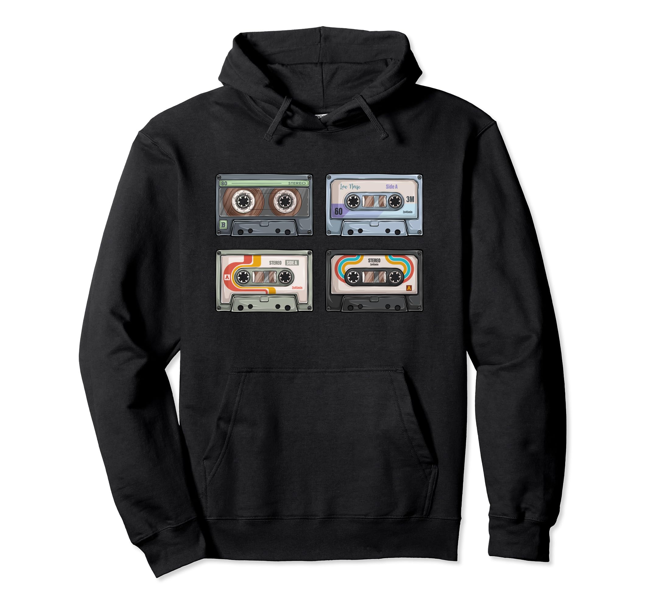 80S Rock Cassettes Rock Cassettes Tapes Hoodie - Trendy Graphic Unisex - T-Shirt, Sweatshirt, Hoodie
