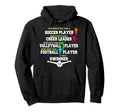 I Do More Kicks Than Soccer Player Funny Hoodie - Graphic Print Men Women - T-Shirt, Sweatshirt, Hoodie