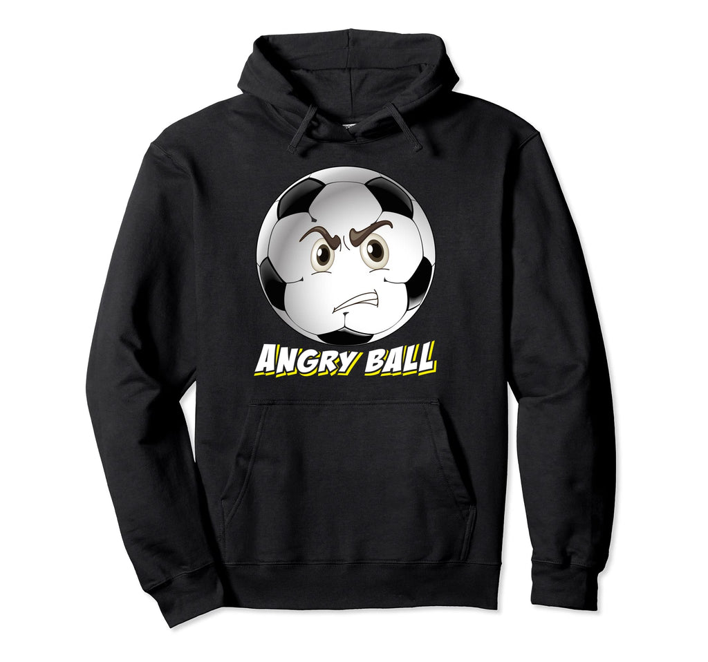 Angry Ball Football Sport Soccer Player Hoodie - Graphic Print Unisex - T-Shirt, Sweatshirt, Hoodie